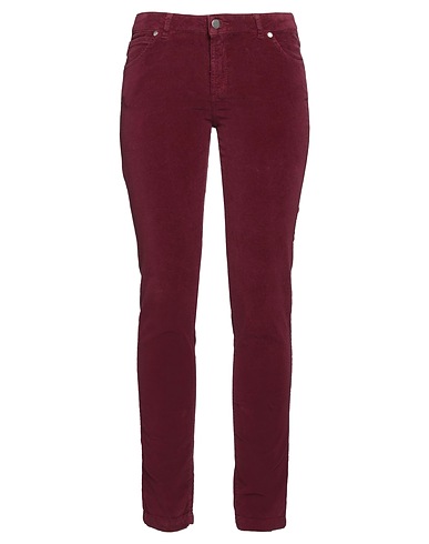 ROSSOPURO Pantalone Bordeaux 97% Cotone, 3% Elastan