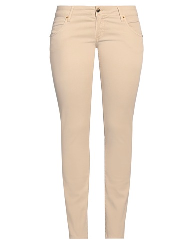 MET JEANS Casual trouser Beige 98% Cotton, 2% Elastane