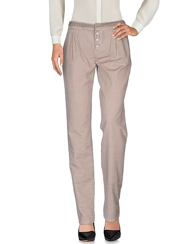 LIU •JO Pantalon Gris 76% Coton, 24% Lin