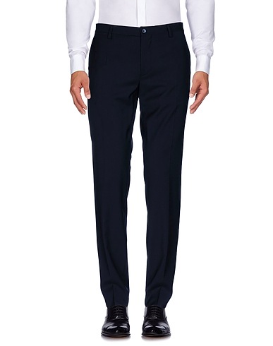DOLCE&GABBANA Casual παντελόνι Σκούρο μπλε της νύχτας 97% Παρθένο μαλλί, 2% Πολυαμίδη, 1% Ελαστάνη