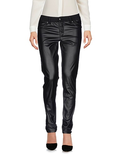 BYBLOS Casual pants Black 75% Paper, 23% Polyester, 2% Elastane