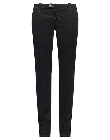 DEK'HER Casual trouser Black 98% Cotton, 2% Elastane