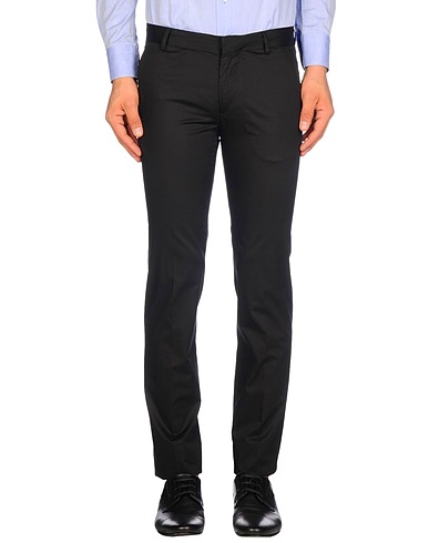 DANIELE ALESSANDRINI Casual trouser Black 100% Cotton
