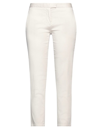 MERCI ITALIA Casual pants Beige 97% Cotton, 3% Elastane