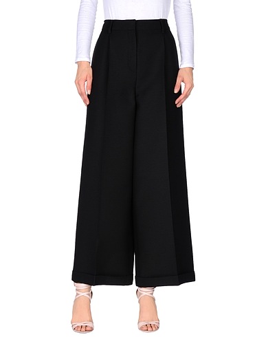 VALENTINO GARAVANI Casual trouser Black 65% Virgin Wool, 35% Silk