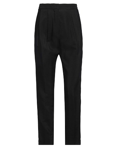 GRIFONI Hosen Schwarz 65% Viskose, 35% Baumwolle