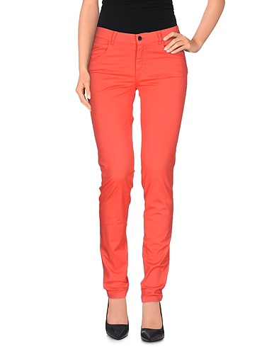 ROSSOPURO Casual trouser Coral 94% Cotton, 6% Elastane