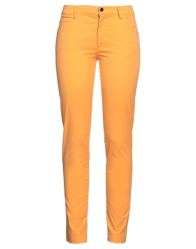 ROSSOPURO Pantalone Giallo ocra 94% Cotone, 6% Elastan
