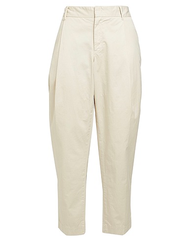 PT Torino Casual trouser Beige 86% Cotton, 10% Linen, 4% Elastane