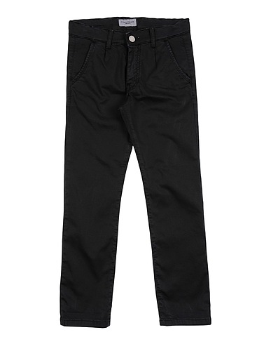 PAOLO PECORA Casual pants Black 98% Cotton, 2% Elastane