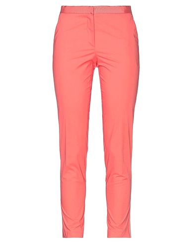 BLUE LES COPAINS Casual trouser Salmon pink 98% Cotton, 2% Elastane