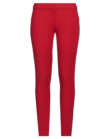 TRUSSARDI JEANS Casual trouser Red 65% Polyester, 31% Viscose, 4% Elastane