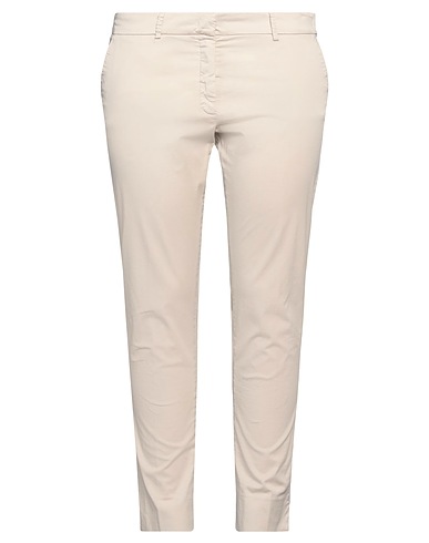 ROSSOPURO Casual trouser Beige 94% Cotton, 6% Elastane