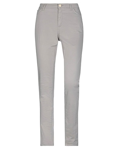 TRUSSARDI JEANS Casual trouser Light grey 97% Cotton, 3% Elastane