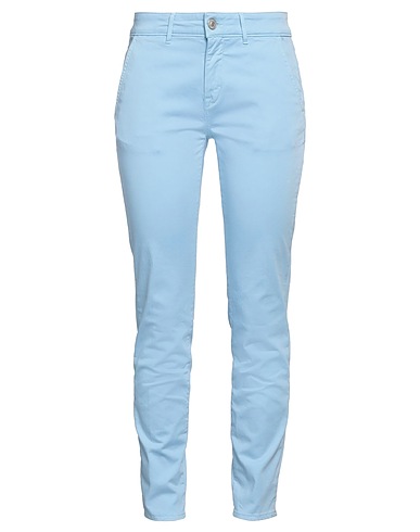 CARE LABEL Casual trouser Azure 98% Cotton, 2% Elastane