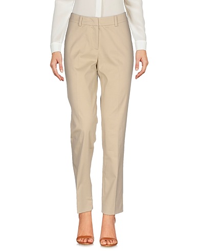 WEEKEND MAX MARA Casual trouser Beige 97% Cotton, 3% Elastane