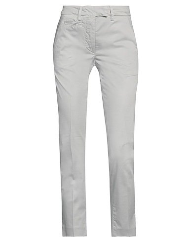 DONDUP Casual pants Light grey 97% Cotton, 3% Elastane