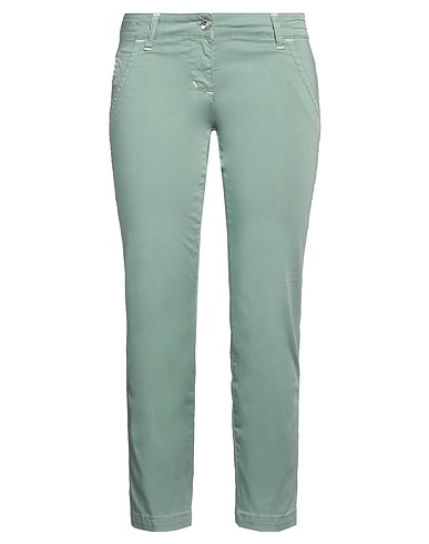 JACOB COHЁN Casual trouser Sage green 97% Cotton, 3% Elastane
