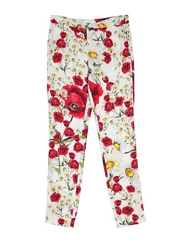 DOLCE&GABBANA Casual trouser White 100% Viscose