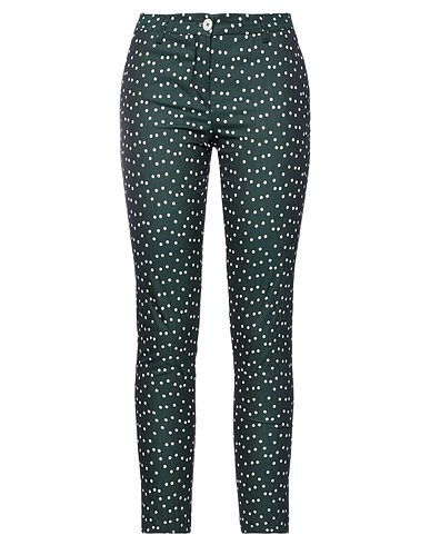 BRIAN DALES Casual pants Dark green 76% Cotton, 20% Polyamide, 4% Elastane