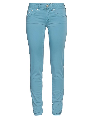 JACOB COHЁN Casual trouser Pastel blue 97% Cotton, 3% Elastane