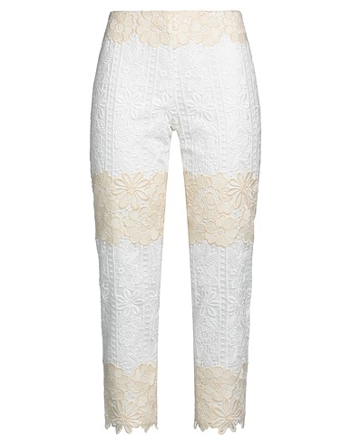 BLUMARINE Casual trouser White 85% Polyester, 15% Polyamide
