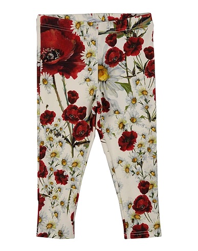 DOLCE&GABBANA Leggings White 90% Cotton, 10% Elastane