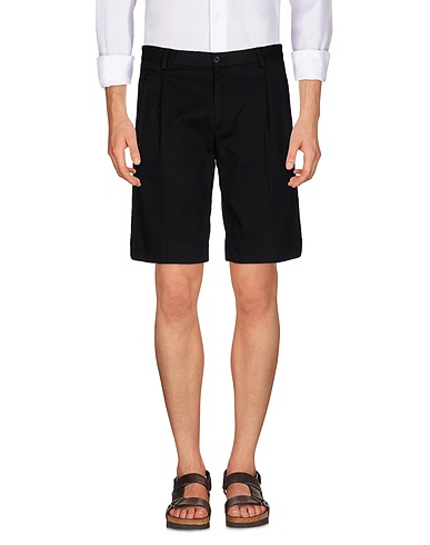 DOLCE&GABBANA Shorts & Bermuda Black 99% Cotton, 1% Elastane