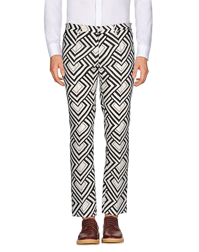 DOLCE&GABBANA Casual trouser White 100% Linen
