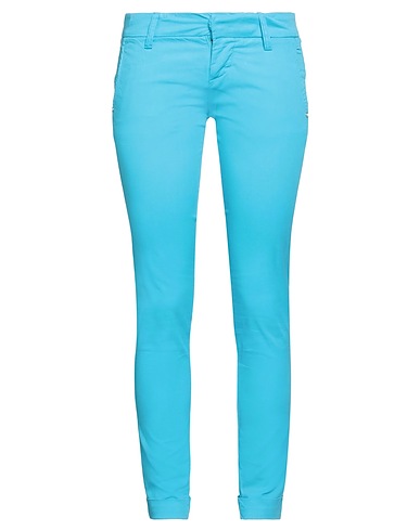 ENTRE AMIS Casual trouser Azure 97% Cotton, 3% Elastane