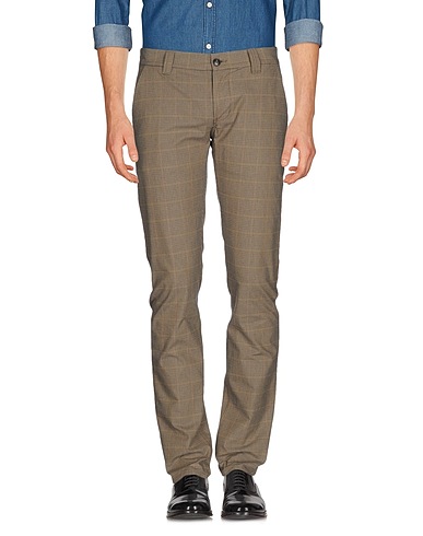 DONDUP Casual pants Military green 100% Cotton