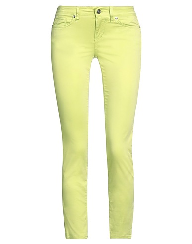 LIU •JO Casual pants Lime green 95% Cotton, 5% Elastane