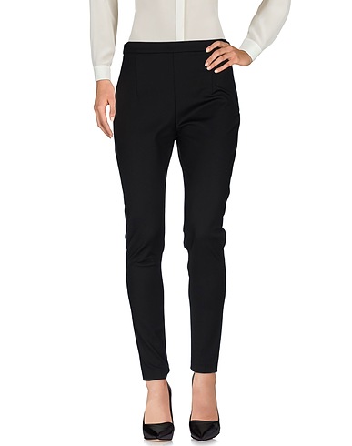 PATRIZIA PEPE Casual trouser Black 48% Cotton, 45% Polyamide, 7% Elastane