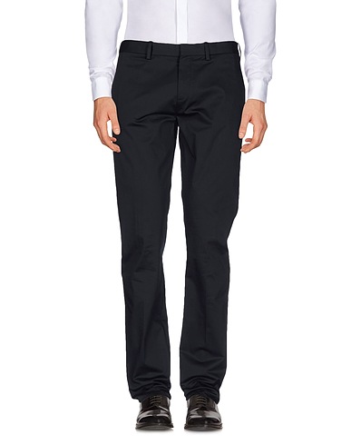 NEIL BARRETT Casual trouser Black 96% Cotton, 4% Elastane