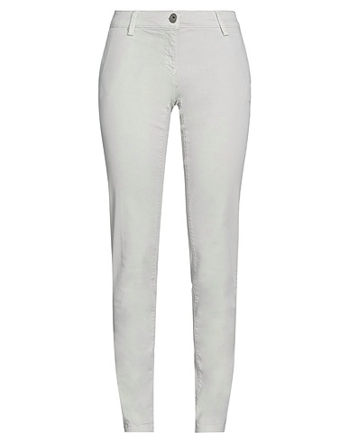 TRUSSARDI JEANS Casual pants Light grey 98% Cotton, 2% Elastane