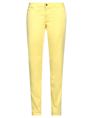 JACOB COHЁN Pantalone Giallo 98% Cotone, 2% Elastan