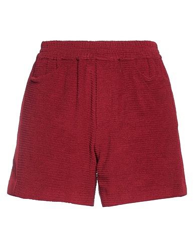 PAOLO PECORA Shorts & Bermuda Bordeaux 84% Cotone, 13% Poliammide, 3% Elastan