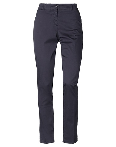 19.70 NINETEEN SEVENTY Casual trouser Blue 98% Cotton, 2% Elastane