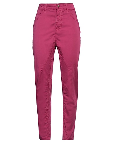 MANILA GRACE DENIM Casual pants Garnet 48% Polyamide, 45% Cotton, 7% Elastane