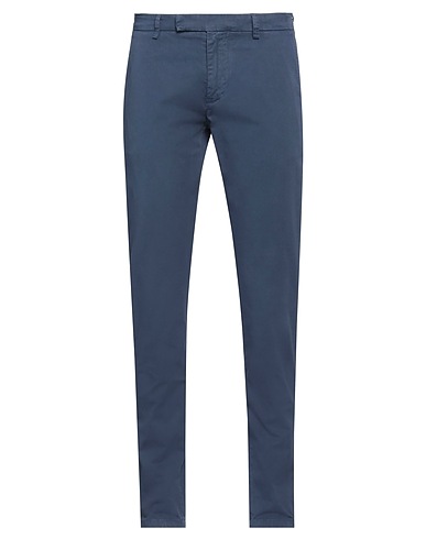 BRIAN DALES Casual trouser Blue 97% Cotton, 3% Elastane