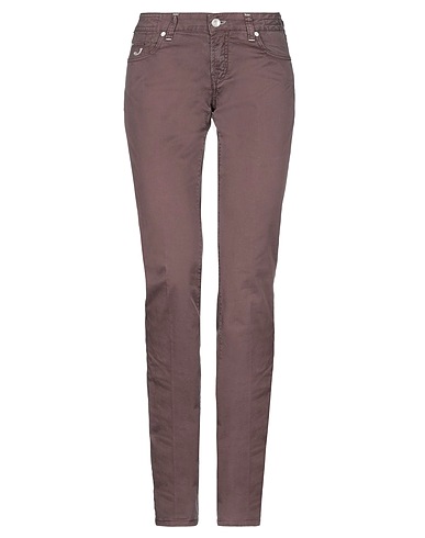 JACOB COHЁN Casual trouser Chocolate brown 97% Cotton, 3% Elastane