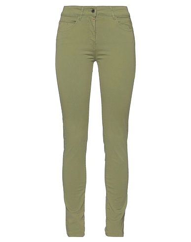 RELISH Casual trouser Military green 98% Cotton, 2% Elastane