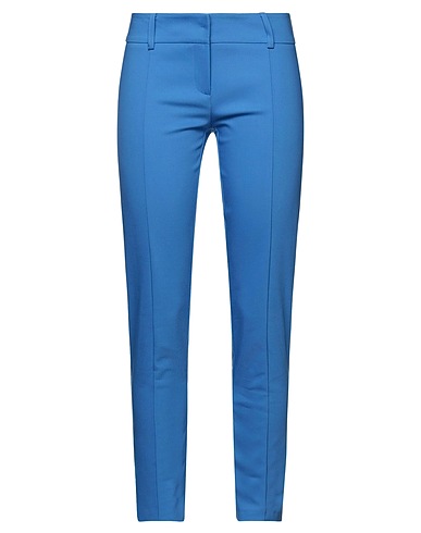 PATRIZIA PEPE Casual trouser Azure 49% Cotton, 48% Polyester, 3% Elastane