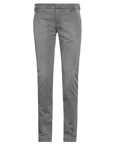 ENTRE AMIS Casual trouser Grey 97% Cotton, 3% Elastane