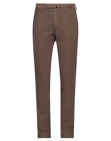 INCOTEX Casual trouser Khaki 98% Cotton, 2% Elastane