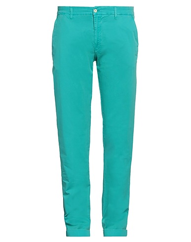 HARMONT & BLAINE Casual pants Turquoise 97% Cotton, 3% Elastane
