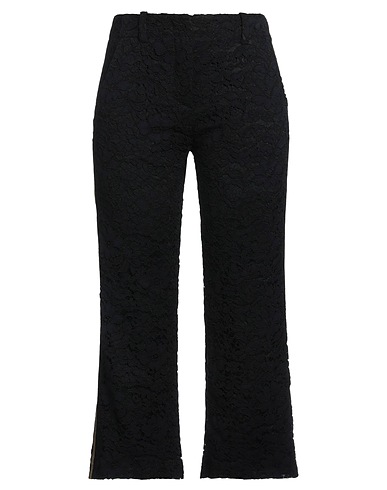 MERCI ITALIA Casual trouser Black 46% Viscose, 39% Cotton, 15% Nylon