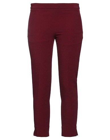 GIANLUCA CAPANNOLO Casual trouser Burgundy 54% Viscose, 46% Acetate
