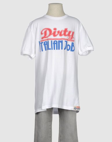 Dirty Italian Job Short Sleeve T-shirts In White