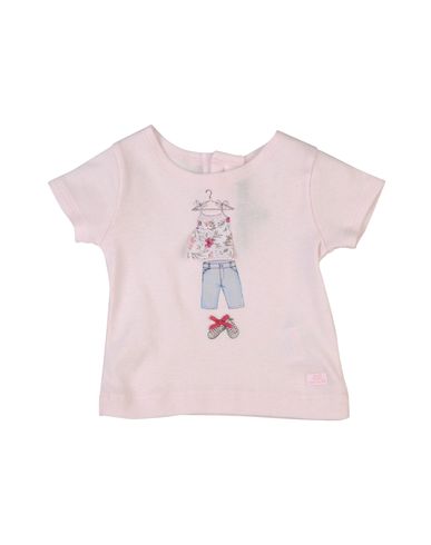 Shop Lili Gaufrette Newborn Girl T-shirt Light Pink Size 3 Cotton